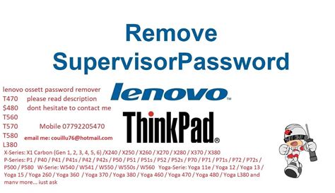 How to unlock BIOS <b>Supervisor</b> <b>Password</b> from <b>Lenovo</b> Thinkpad Laptops #Aditya11ttt & #SatishbhaiHow to take bios backup easily with the bios programmer follow. . Lenovo t460 supervisor password reset